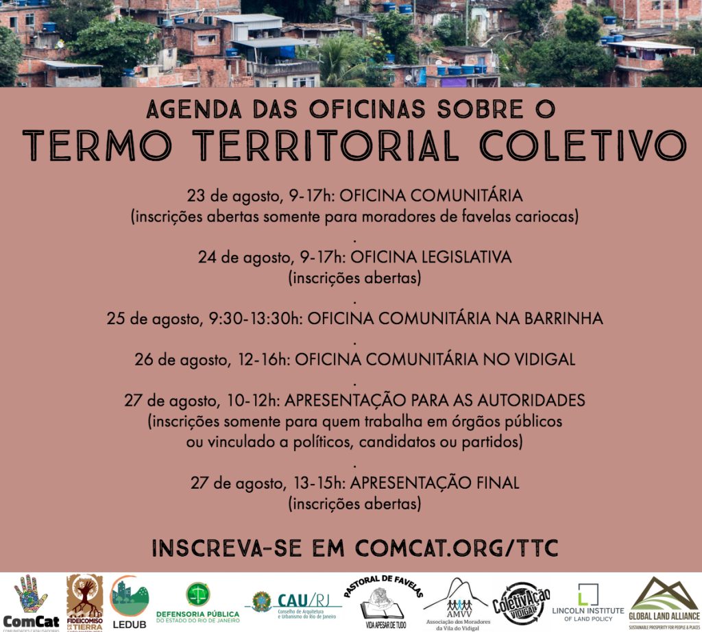 Flyer de divulgação das oficinas.