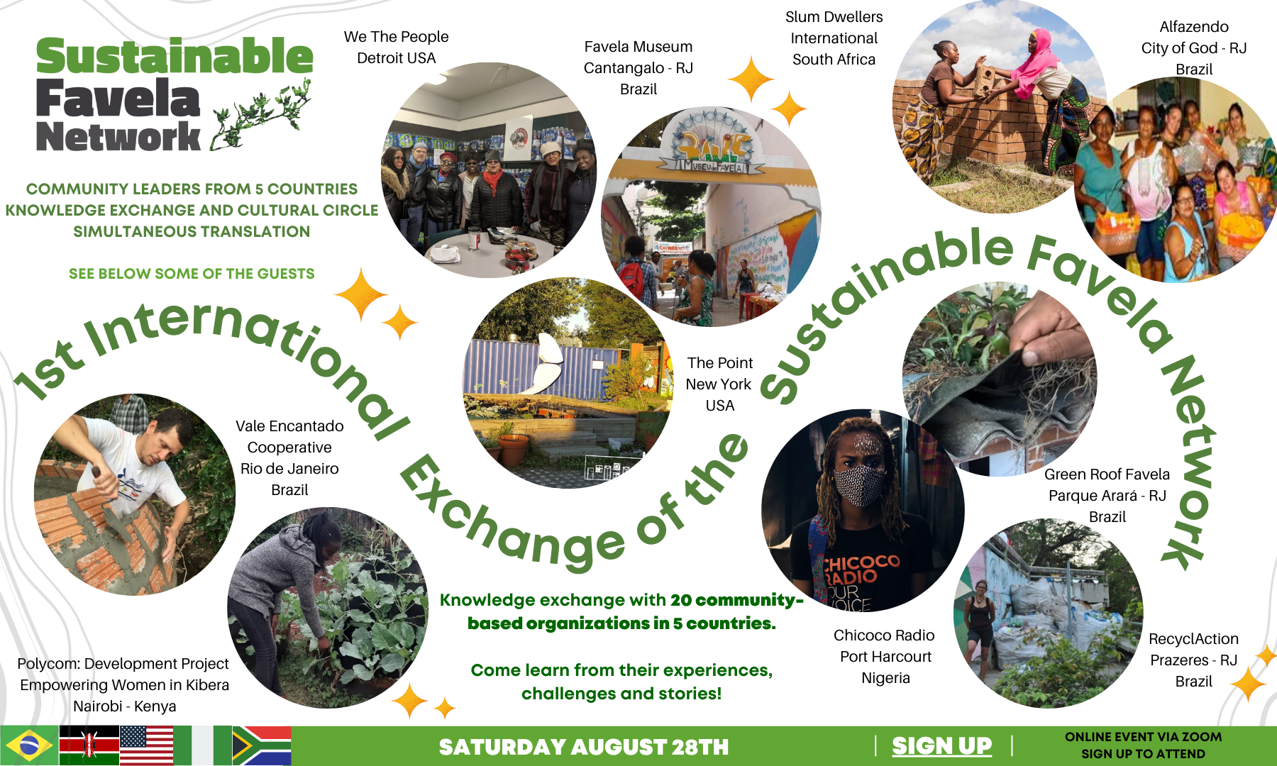 Join Us! 1st Sustainable Favela Network International Exchange