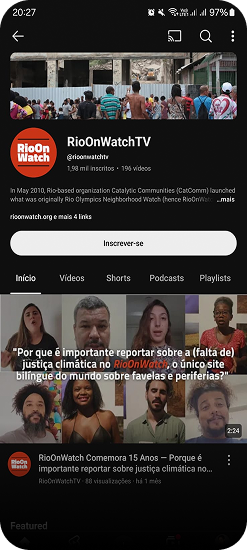 Nosso Canal no YouTube